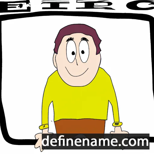 cartoon of the name Éric