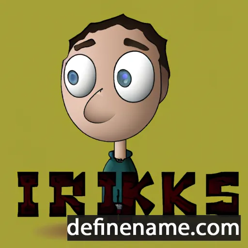 cartoon of the name Ēriks