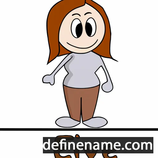 cartoon of the name Eevi