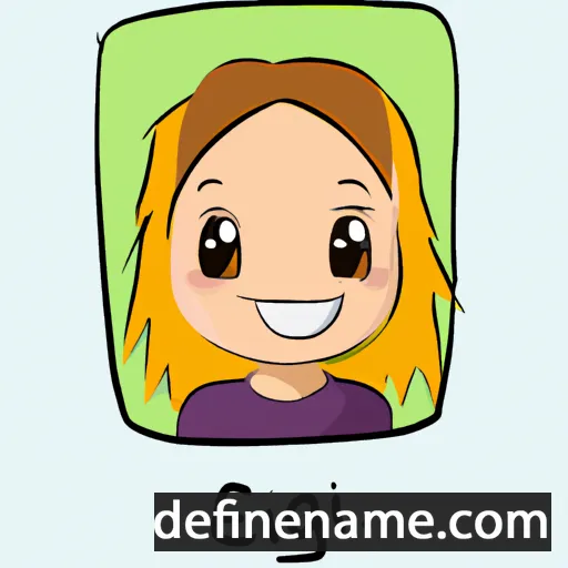 cartoon of the name Eglė