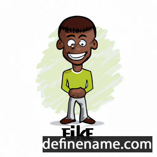 cartoon of the name Ejike