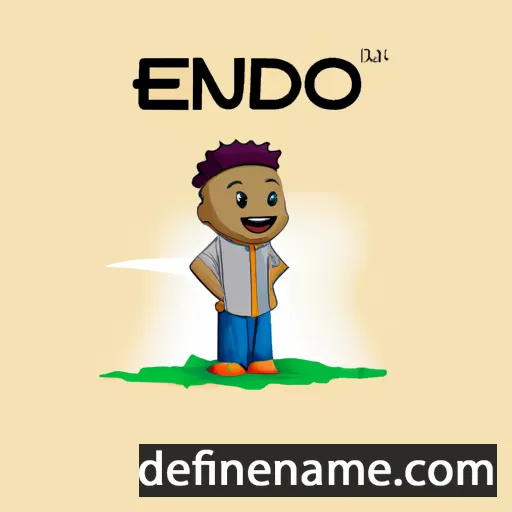 cartoon of the name Ekundayo