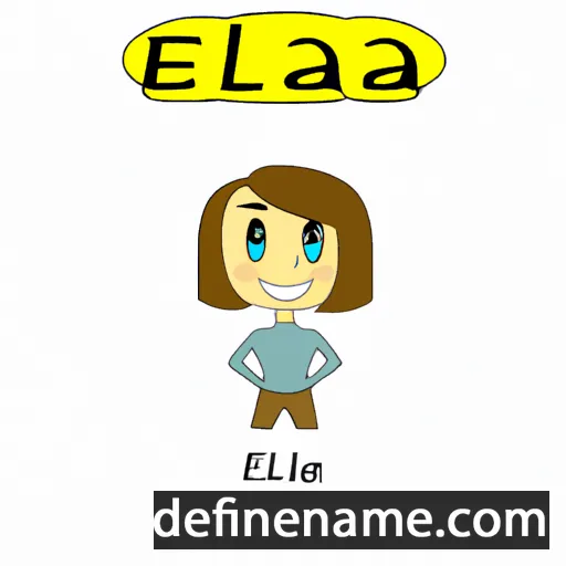 cartoon of the name Ela