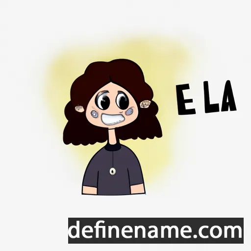 cartoon of the name Elēna