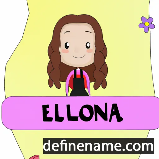 cartoon of the name Eleonóra