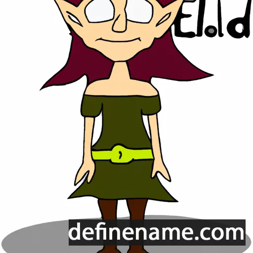 cartoon of the name Elfleda