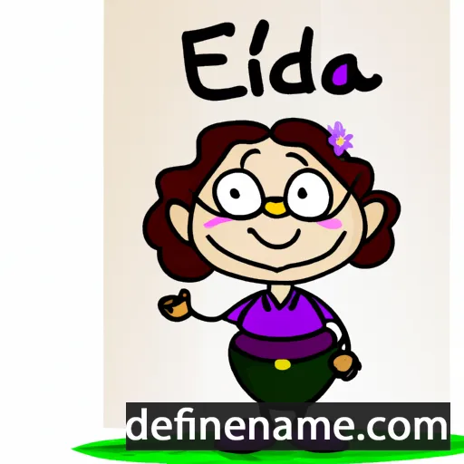 cartoon of the name Elfrieda