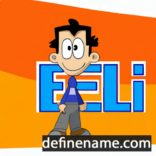 cartoon of the name Eli