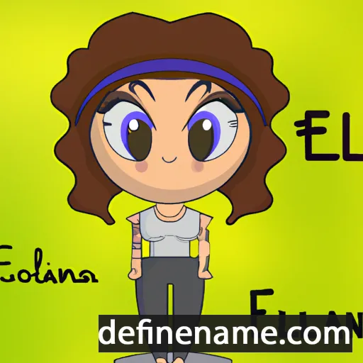 cartoon of the name Eliana