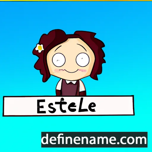 cartoon of the name Elisabete