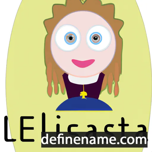 cartoon of the name Elisabetta