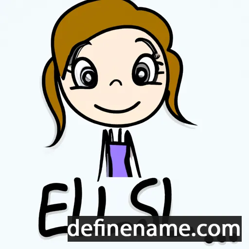 cartoon of the name Elise