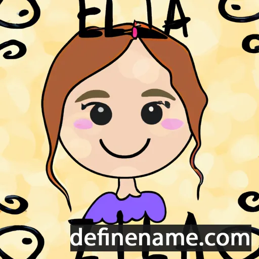 cartoon of the name Eliza