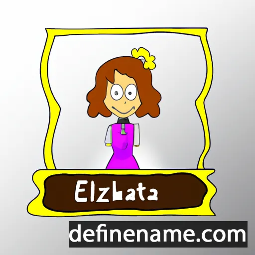 cartoon of the name Elizabeta