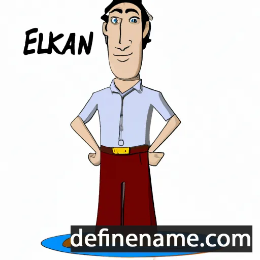 cartoon of the name Elkan