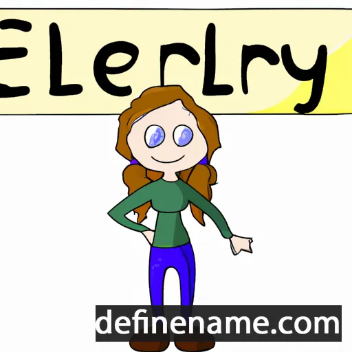 cartoon of the name Ellery