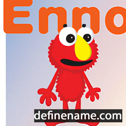 cartoon of the name Elmo