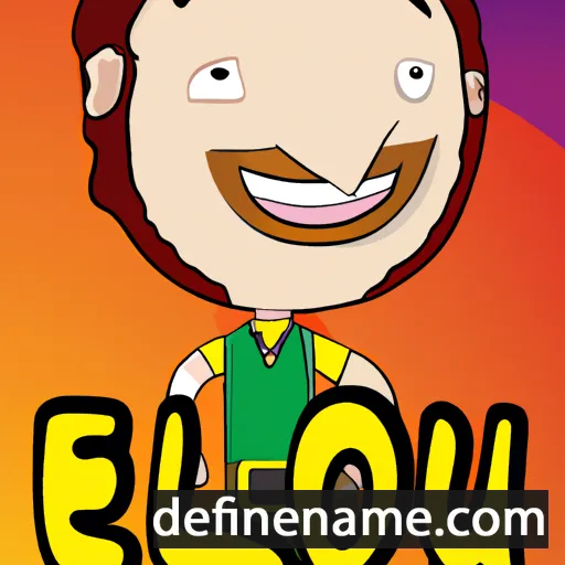 cartoon of the name Elouan