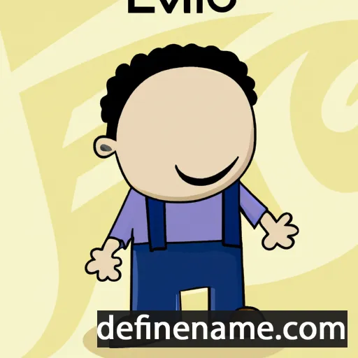 cartoon of the name Elvio