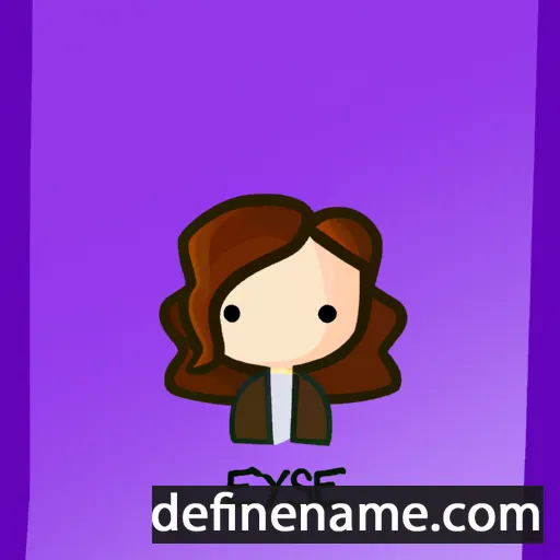 cartoon of the name Elyse