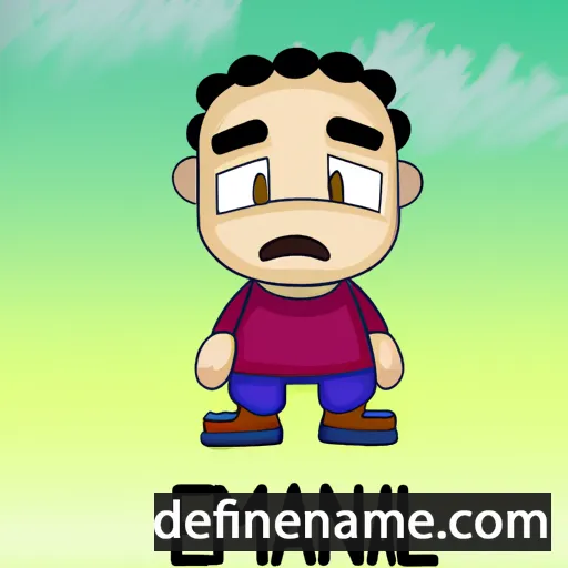 cartoon of the name Emánuel