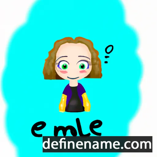 cartoon of the name Emalee