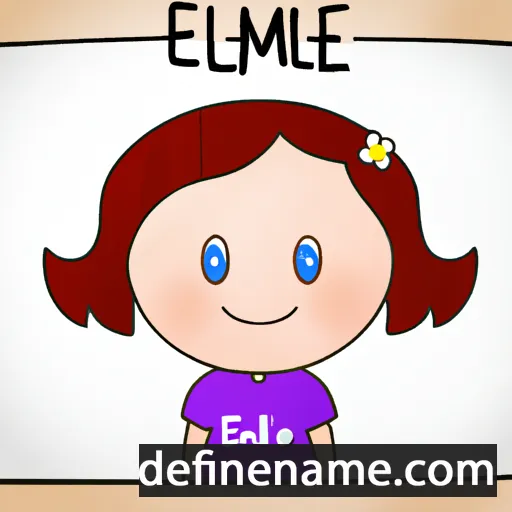 cartoon of the name Emelie