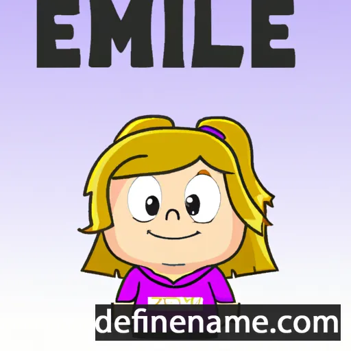 cartoon of the name Emilee