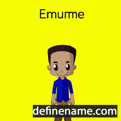 cartoon of the name Emmanuel