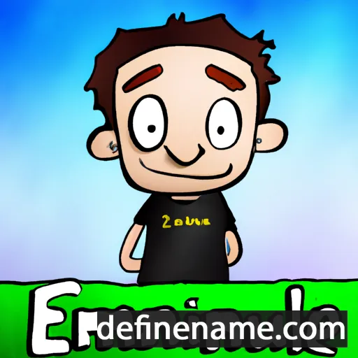 cartoon of the name Emmanuele