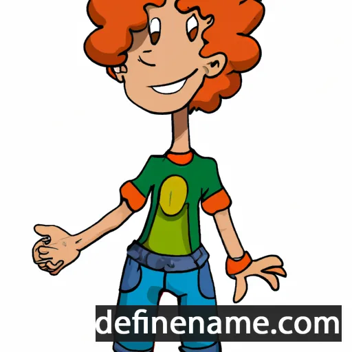 cartoon of the name Emmerson