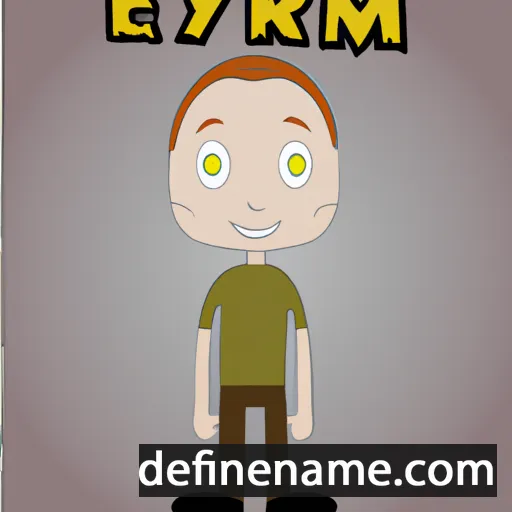 cartoon of the name Emyr