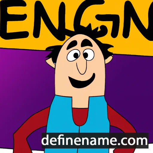 cartoon of the name Engin