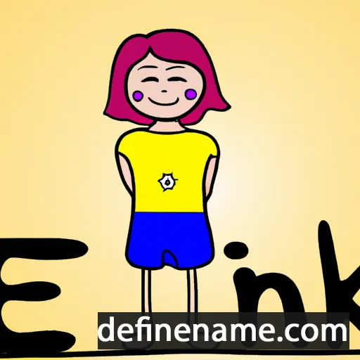 cartoon of the name Enikő