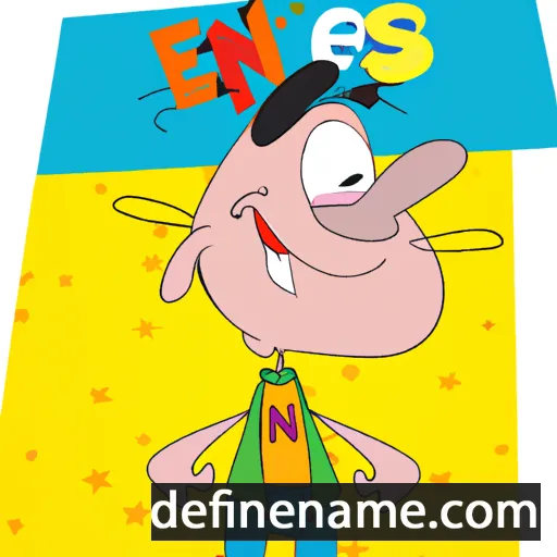 cartoon of the name Enis