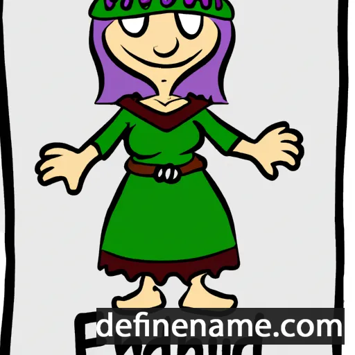 cartoon of the name Eormenhild