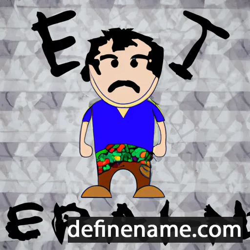 cartoon of the name Erhan