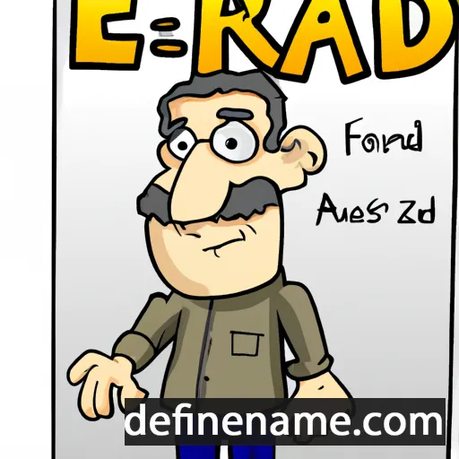 cartoon of the name Erhard