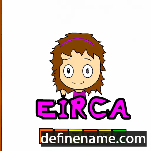 cartoon of the name Ericka