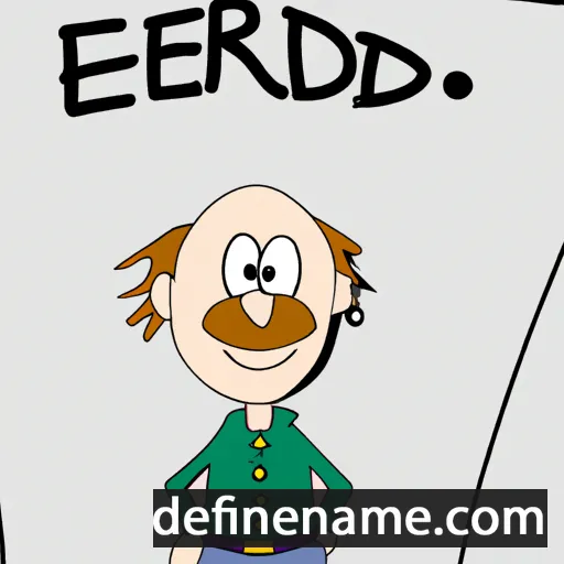 cartoon of the name Erlendr