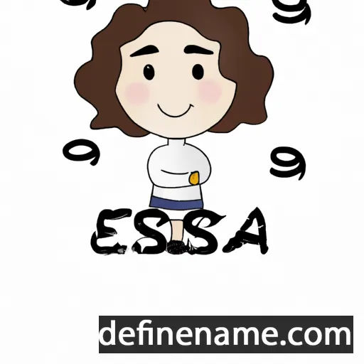 cartoon of the name Essa