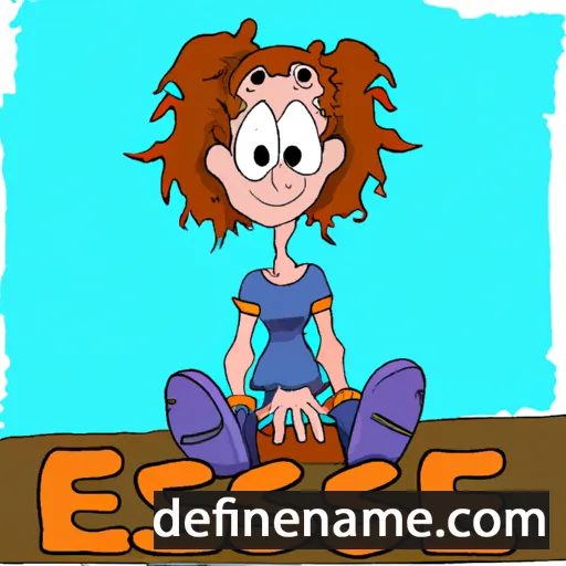 cartoon of the name Essie