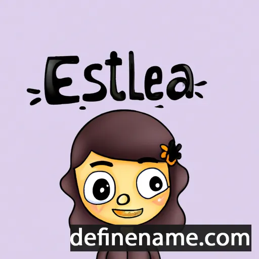 cartoon of the name Estella