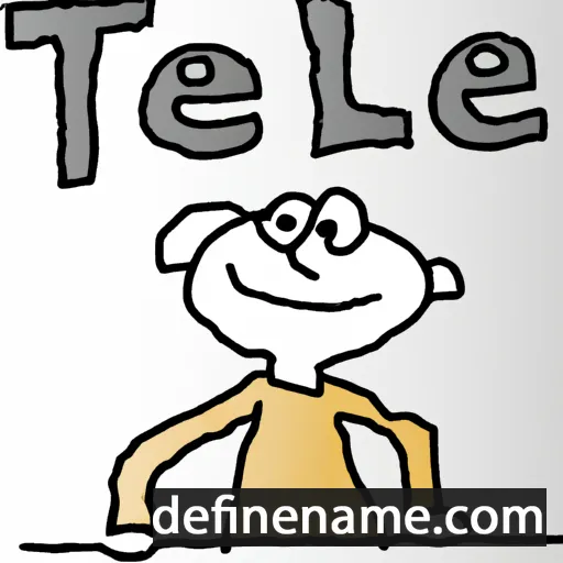 cartoon of the name Etel