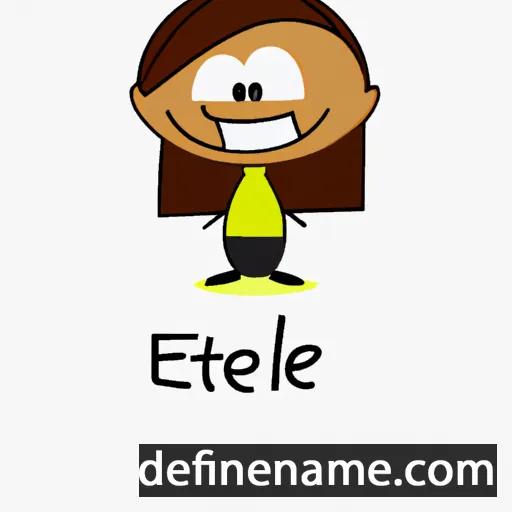 cartoon of the name Etele