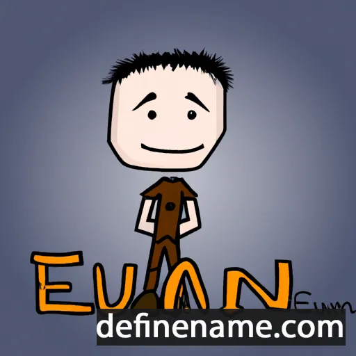 cartoon of the name Euan