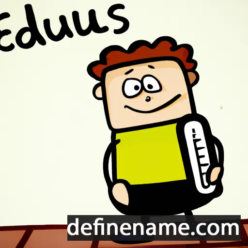 cartoon of the name Eukleides