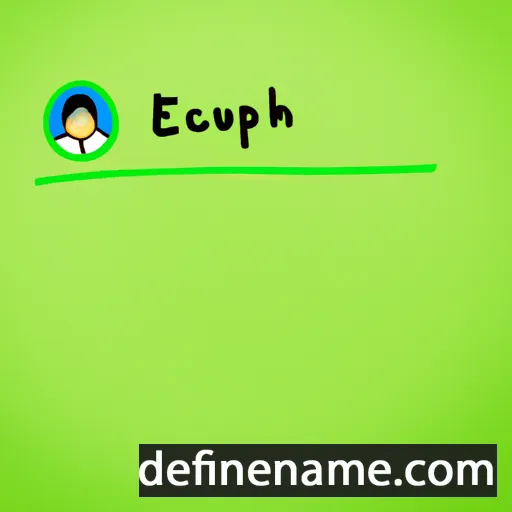 cartoon of the name Euphrasie