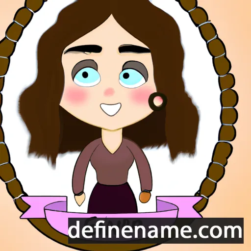 cartoon of the name Eva María