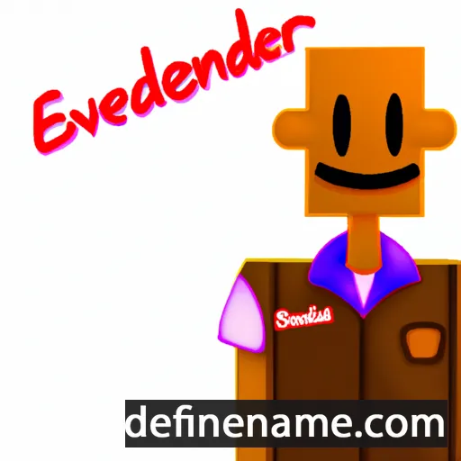 cartoon of the name Evander